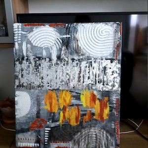 Acrylic paintings on canvas, abstract picture, decorative gift, wall decoration