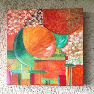 Acrylic paintings on canvas, abstract picture, decorative gift, wall decoration, modern art, painting, painting picture, unique picture