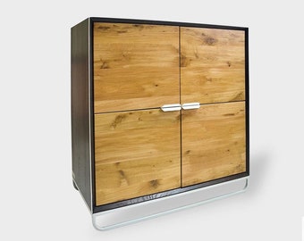 Holzkommode Schubladenschrank Kommode Modern Holz Möbel Anrichte Sideboard Schrank Highboard Beistellschrank Chest of Drawers Dresser DENIS