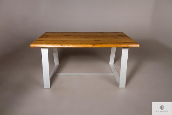 Dining Table Oak Solid Wood Kitchen Table Oak Table Handmade Etsy
