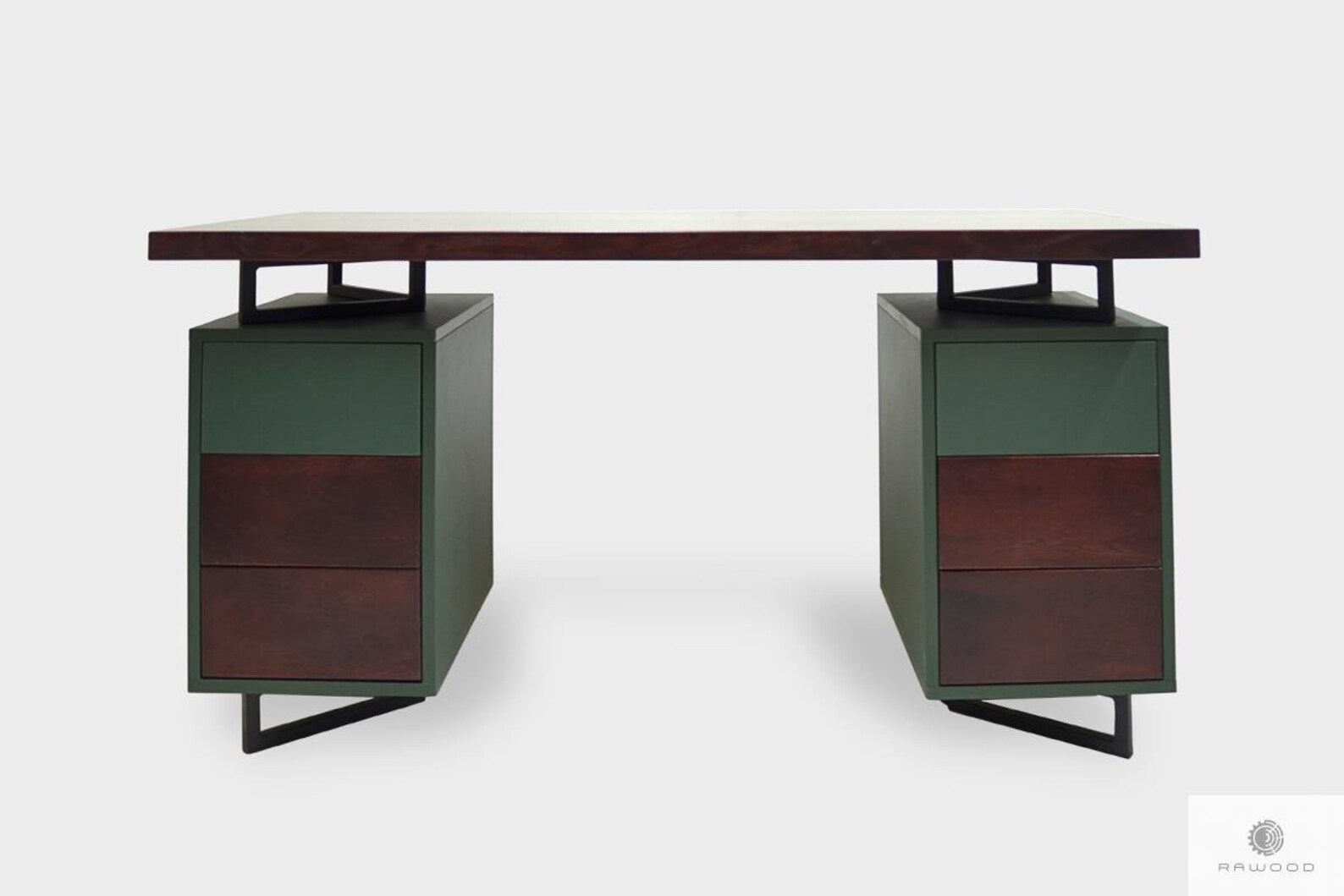 Bureau Oak Wood Desk Cabinet davocats Computer Desk Custom | Etsy