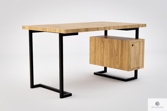 Solid Oak Desk Best For Office Computer Desk Office Wood Desk Etsy