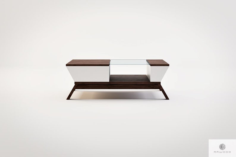 Moderne Wohnzimmertisch Originell Holz Couchtisch Eichen Etsy