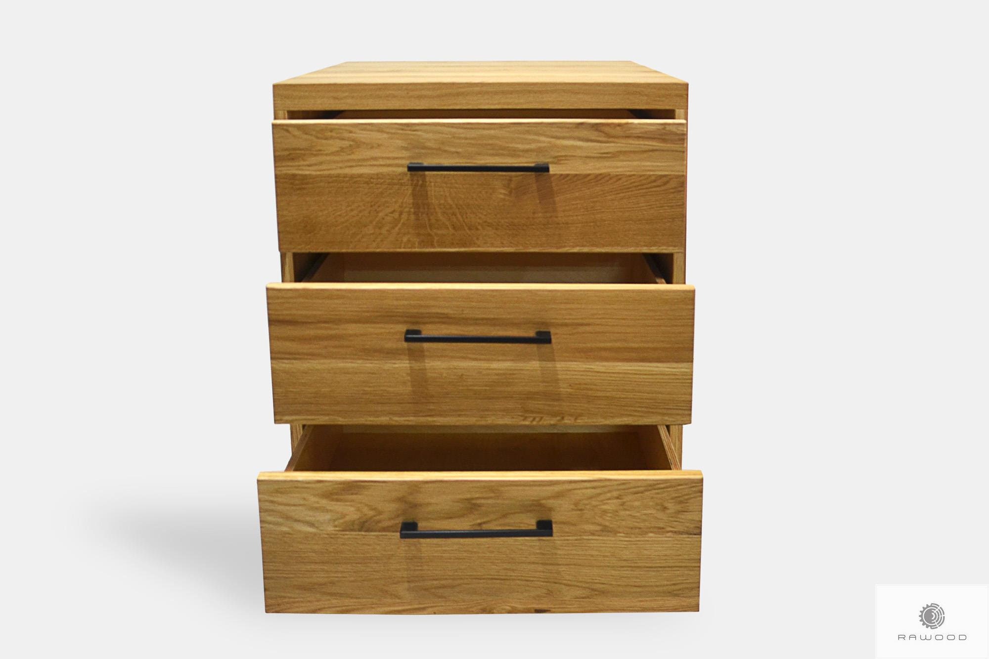 Cofre de madera de cajones 3 cajones de madera maciza | Etsy