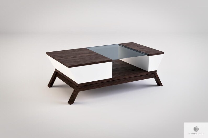 Moderne Wohnzimmertisch Originell Holz Couchtisch Eichen Etsy