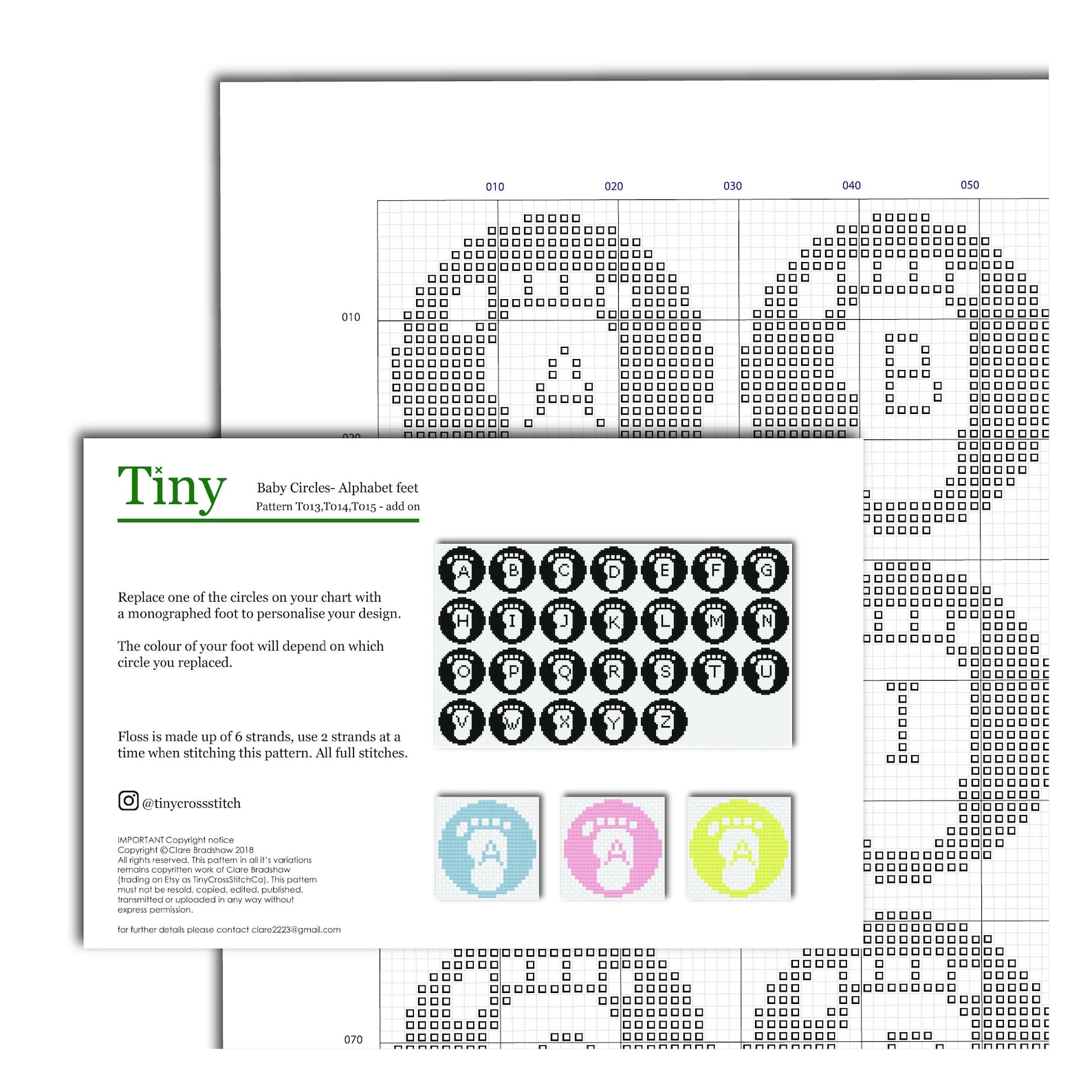 Baby Cross Stitch Pattern digital Format PDF Baby Blue Etsy