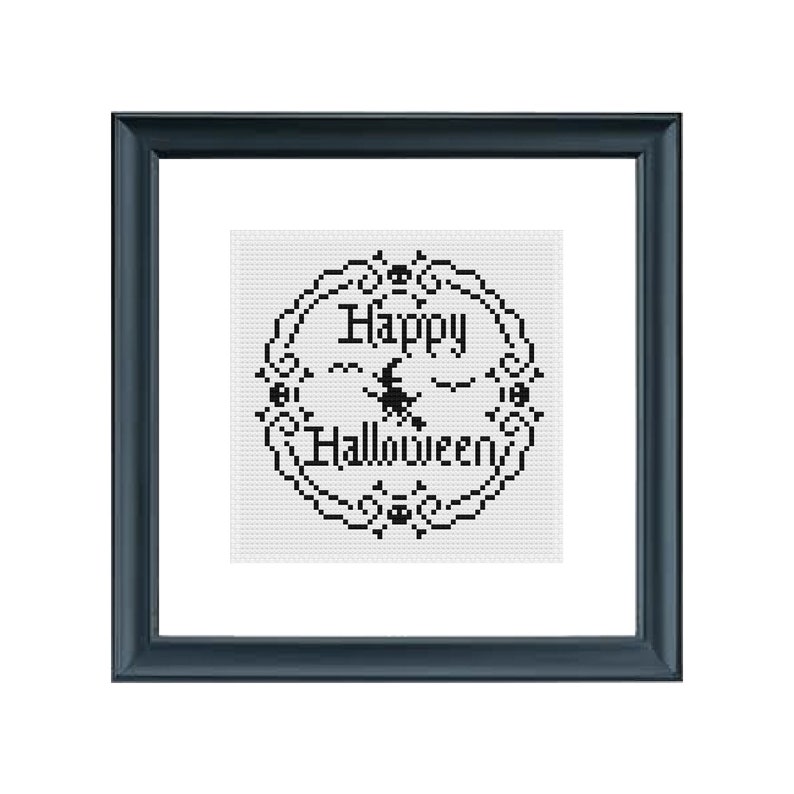 Halloween Cross Stitch Pattern digital Download PDF Etsy