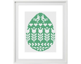 Easter Cross Stitch Pattern (Digital Format PDF) -  Cross Stitch Charts by Tiny Cross Stitch Co