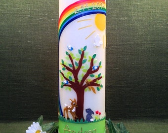 Baptismal candle "Tree of Life 1"