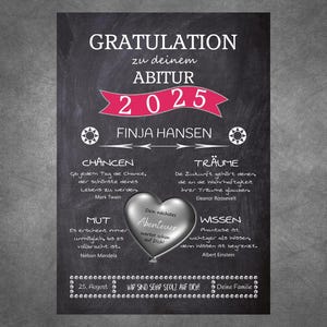 Druck GRATULATION Tafeloptik, Schulabschluss, Abitur, Bachelor, Master, Abschlussprüfung, Realschulabschluss, Meisterprüfung, Abschluss, Abi