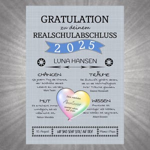 Druck GRATULATION Leinenoptik, Schulabschluss, Abitur, Bachelor, Master, Abschlussprüfung, Realschulabschluss, Meisterprüfung, Abschluss