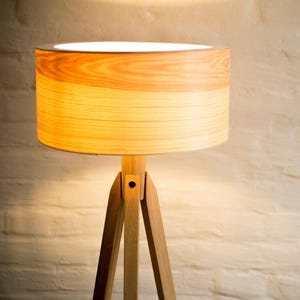 Tripod Floor Lamp Tripod Retro 60s-70s Design Wood Floor Lamp Wood
