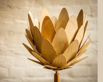 Lampadaire cylindre moderne design artichaut Lampadaire bois fleur