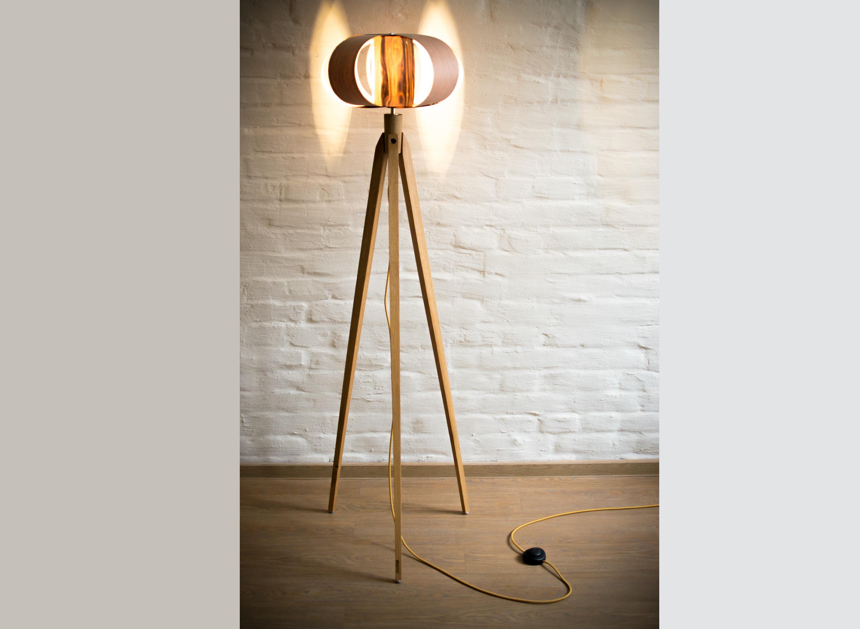 Tripod Floor Lamp Tripod Retro 60-70 Design Mid Century Cylinder