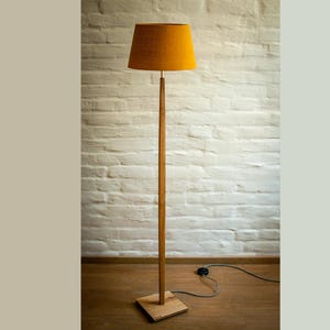 Floor Lamp Retro 60-70 Design mid century cylinder retro gold yellow