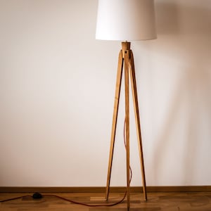 Lámpara de pie trípode trípode retro 60s 70s lámpara de pie de diseño cilíndrico lámpara estándar imagen 4