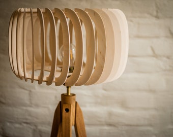 Tripod Floor Lamp Tripod Retro 60s-70s Design Wood Floor Lamp Wood