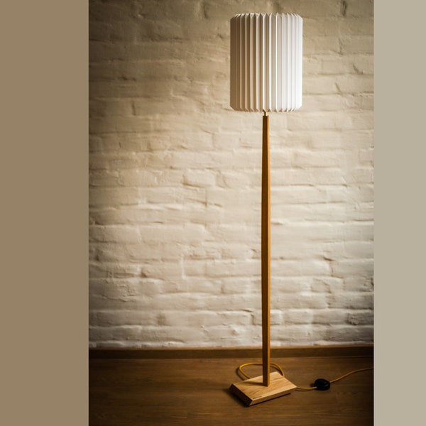 modern Design Floor Lamp standard lamp origami paper warm light textile cable