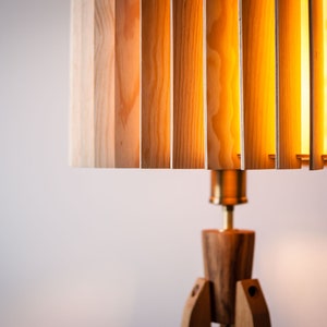 Tripod Floor Lamp Tripod Retro 60s-70s Design Wood Floor Lamp Wood