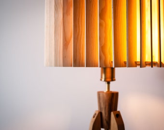 Tripod Floor Lamp Tripod Retro 60s-70s Design Wood Floor Lamp Wood