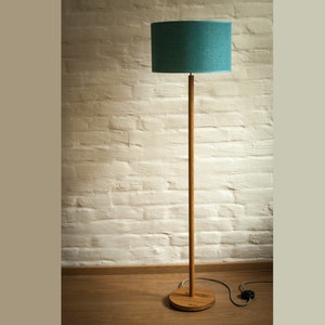 Floor Lamp Retro 60-70 Design mid century cylinder retro petrol / green