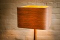 Floor Lamp Retro 60-70 Design mid century cylinder retro veneer wood