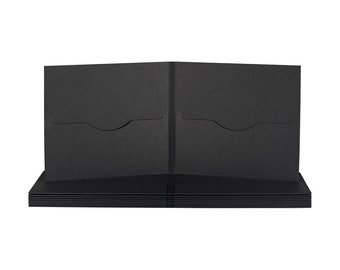 Boîtier CD avec 2 emplacements, noir, carton - paquet de 10