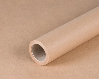 Geschenkpapier, Packpapier, Kraftpapier, Natur, unbedruckt, glatt - 1 Rolle 0,70 x 10 m (1,25 EUR/m)