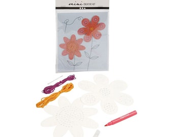 Mini creative set "Flowers", craft set for children