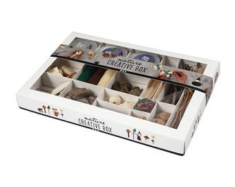 Kreativ Mix, Natur - Bastelmaterialset mit Modelliermasse, Filz, Holz, Papier