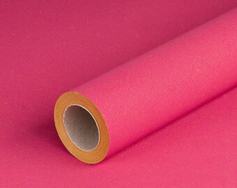 Gift wrapping paper Pink, single colour, smooth, 0.70 x 10 m