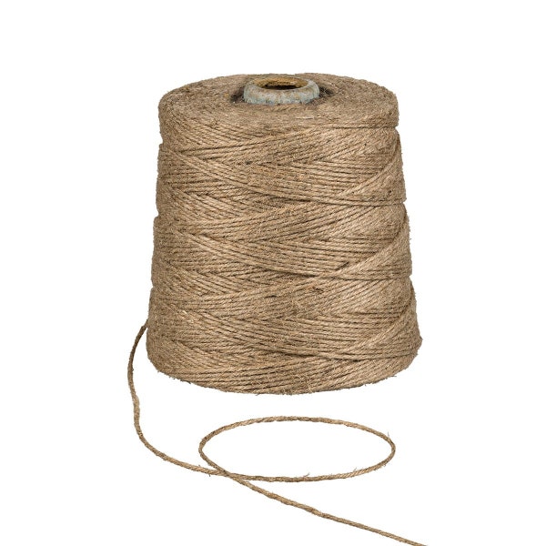 0,04 EUR/m Jutegarn, Natur, ca. 2,0 mm, ca. 500 m, Juteschnur, 100% Jute ungefärbt, 1 kg