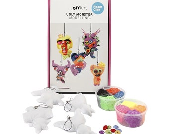 Kit de modelage créatif - monstres méchants avec pâte à modeler pour enfants