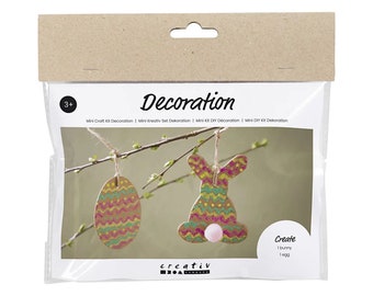 Mini creative set decoration, egg and rabbit