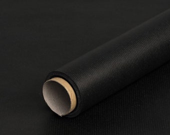Gift wrapping paper Black and grey, printed on both sides, kraft paper, ribbed - roll 0.8 x 10 m (1,35 EUR/m)