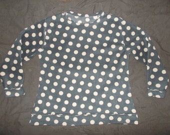 Sweater fleece snowfield Dots/points