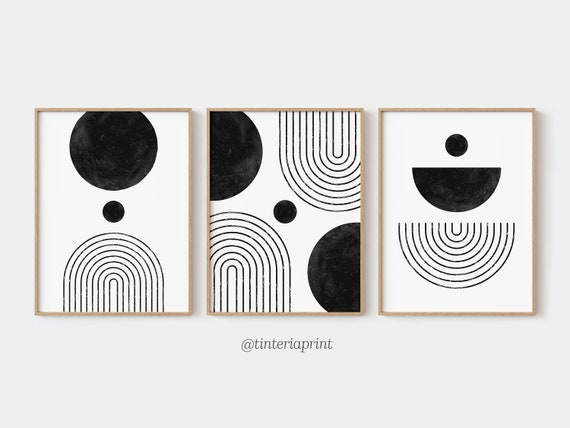 Rainbow Art, DIGITAL ART PRINT, Scandinavian Art, Set of 3 Prints, Boho  Gallery Art, Nordic Art Print, Posters Aesthetic, Above Bed Art 