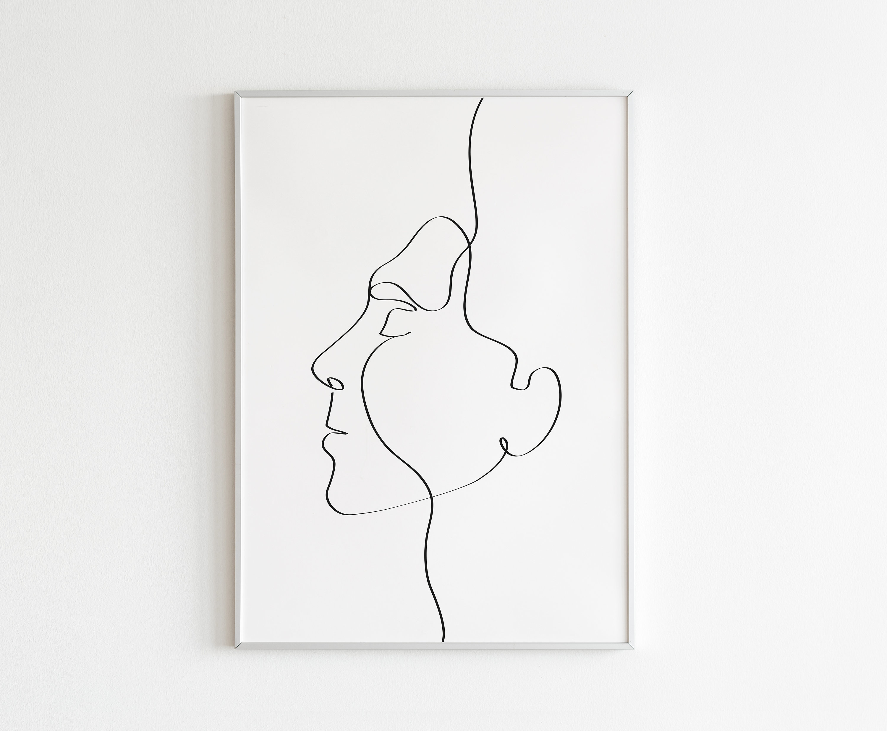 Line Art Face DOWNLOAD INSTANT Abstract Face Art Digital Etsy