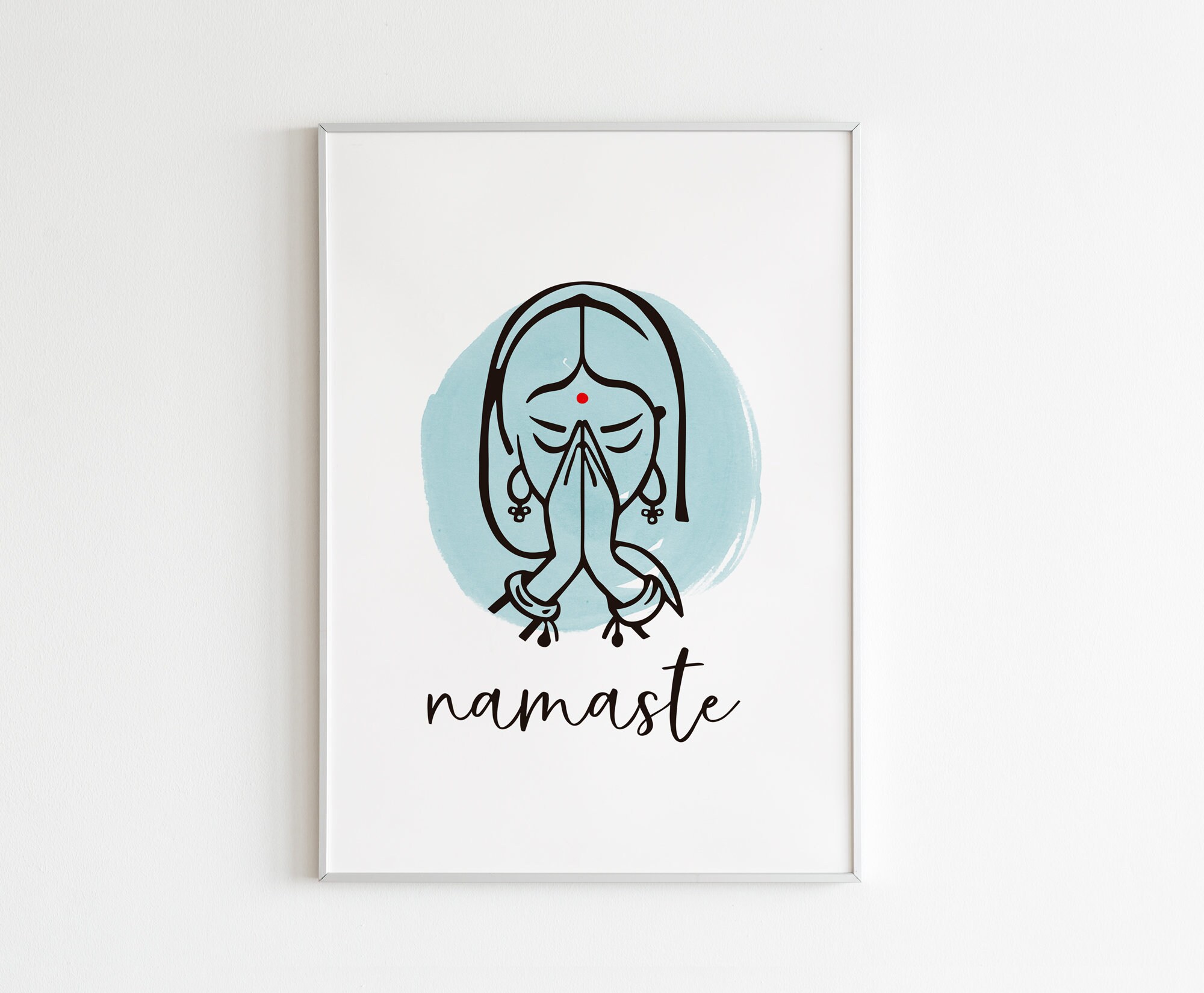 Namaste Wall Decor DIGITAL ART PRINNT Zen wall art Yoga art Etsy