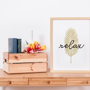 Relax Wall Decor DIGITAL DOWNLOAD Relax Poster Yoga Art - Etsy