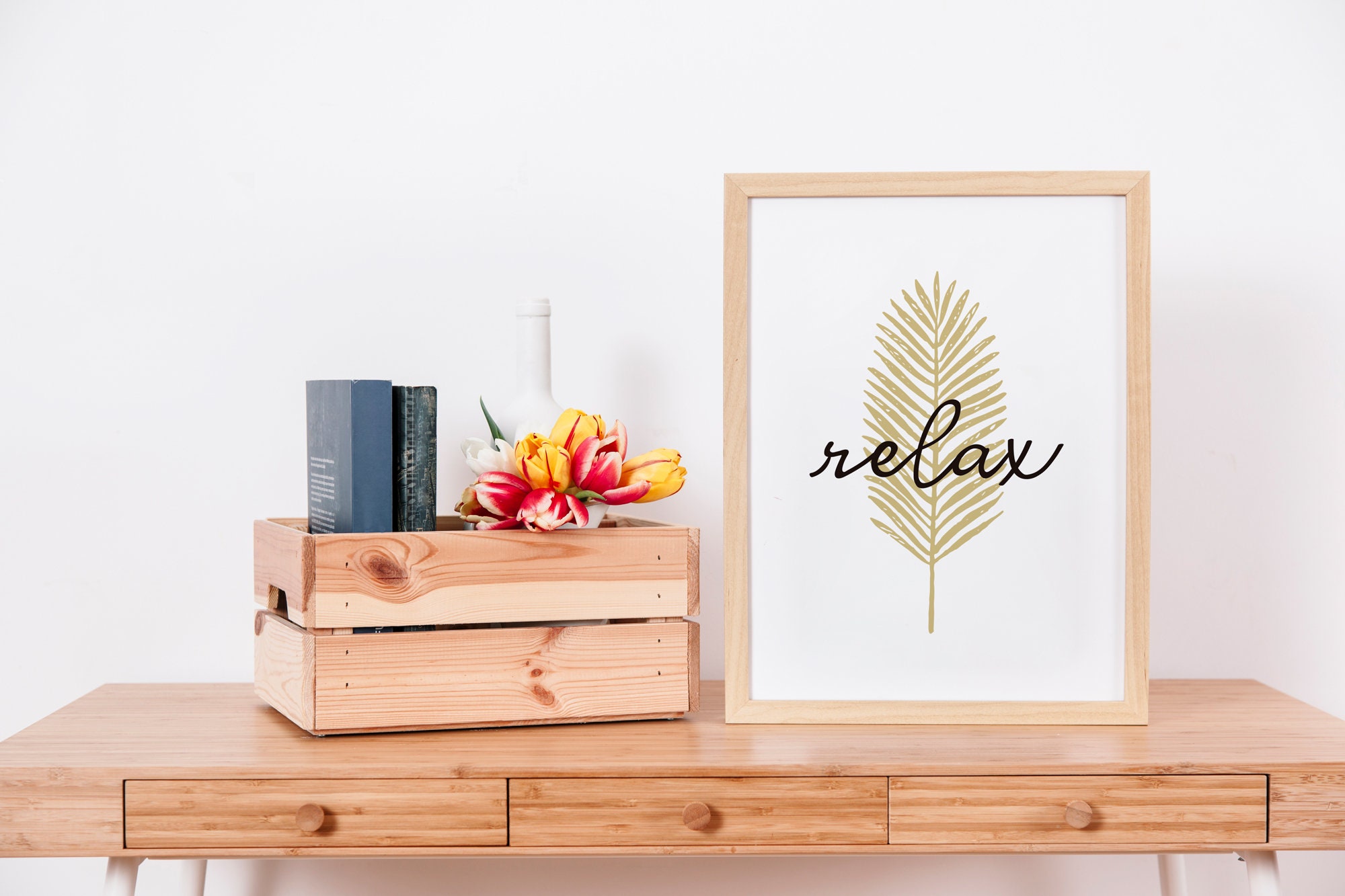 Relax Wall Decor DIGITAL DOWNLOAD Relax Poster Yoga Art Etsy