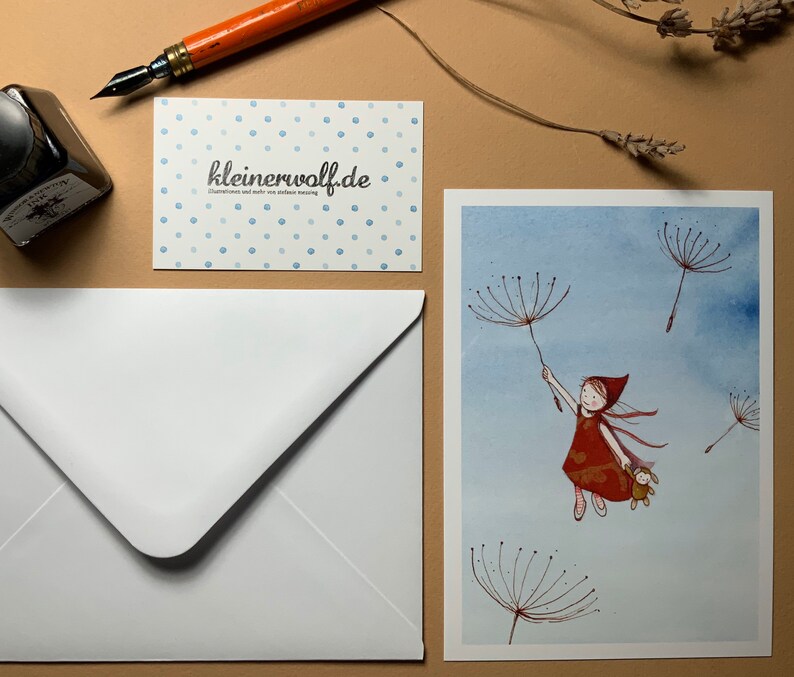 Postcard pollen flight, including envelope image 1