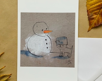 Kerstkaart »potloos«