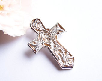 großer Kreuz Anhänger aus 925 Silber, Vintage, Boho, Hippie, Einzelstück von Unikatmeister