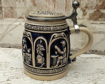 Beer mug, stoneware