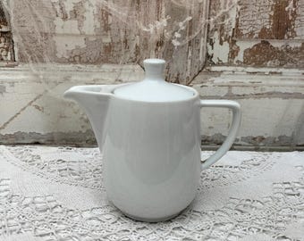 Kleine Vintage Kaffeekanne Minden von Melitta Blau/Weiß 50er Jahre Fifties Retro Mid Century Shabby Chic Landhausstil DEKO
