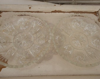 '30s Glaschalen, 2 pieces