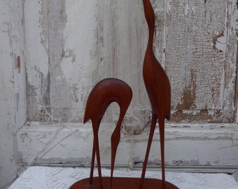 Teak cranes