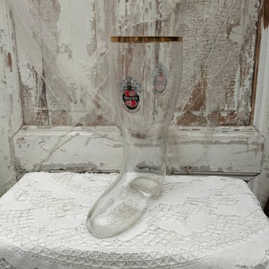 XXL glass boots, beer boots, Becks beer