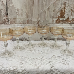6 liqueur glasses